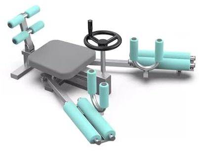 Kraftig Bensträckare, Yoga/dans Höftöppningsmaskin, 0-240° Justerbar Stretchutrustning, Med Svampkudde Och Ryggstöd, 200 Kg Lastkapacitet(Blue)