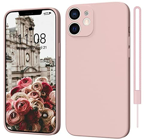 ORDA für iPhone 11 Hülle Silikon Case, Handyhülle für iPhone 11 Ultra Dünn Slim mit Microfiber, Kratzfeste Rundumschutz Case Schutzhülle Hülle für iPhone 11 6.1'' Rosa
