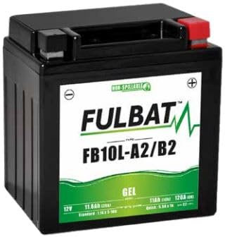 FULBAT - BATERÍA DE MOTO FULBAT GEL FB10L-A2/YB10L-A2 12 V 11,6 AH 120 A