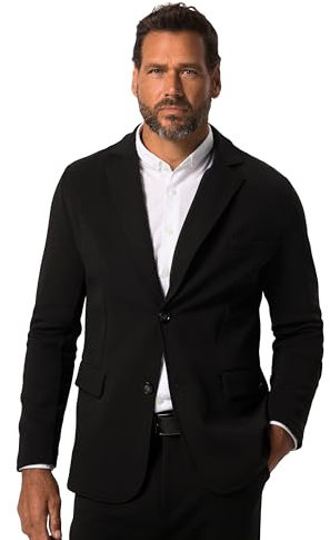 JP1880 Herren Jerseysakko, New York, FLEXNAMIC, Business, Baukasten, bis 8 XL Sportjacken, schwarz, XXXL