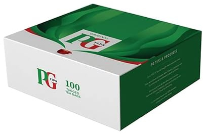 PG Tips One Cup Tagged Tea Bags (Pack of 100)