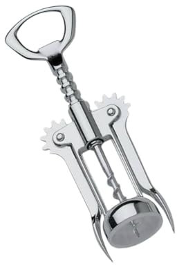 Sacacorchos 2 en 1 para Vino y Cerveza | Estilo Profesional de Camarero con Doble Palanca y Descapsulador