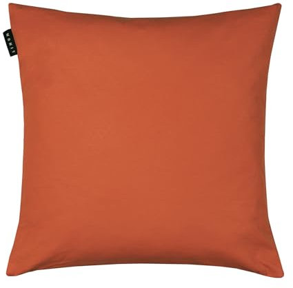 LINUM Annabell Elegant Kissenhülle 50x50 cm, 100% Baumwolle, Maschinenwaschbar, Rostorange