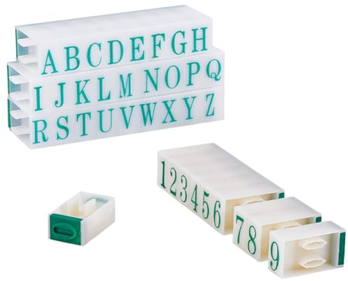 PH PandaHall 2 storlekar avtagbar brevstämpel A-Z alfabetsstämplar, kombination gummi brevstämplar för korttagg att göra fotoalbum journalföring scrapbooking hantverk undervisning, 5 x 7 mm