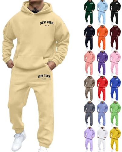 Survetement Homme,Jogging Ensemble Respirant et Confortable, Survêtement Homme, Sweat à Manches Longues et Combinaison de Sport pour Gym et Jogging Élégant Sportswear