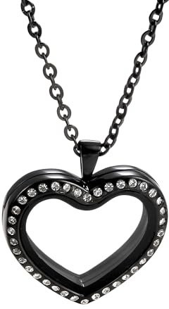 Collar con medallón de corazón de plata de ley 925 para mujer, colgante con foto de forma clásica para pareja, collar con imagen, que sostiene imágenes