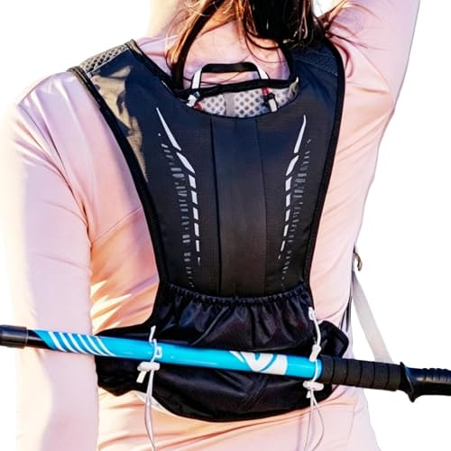 Generico Chaleco de running para – Correa portaobjetos ajustable | Mochila de running para hombre, para escalada, camping, jogging, ciclismo, fitness, competiciones, actividades deportivas al aire