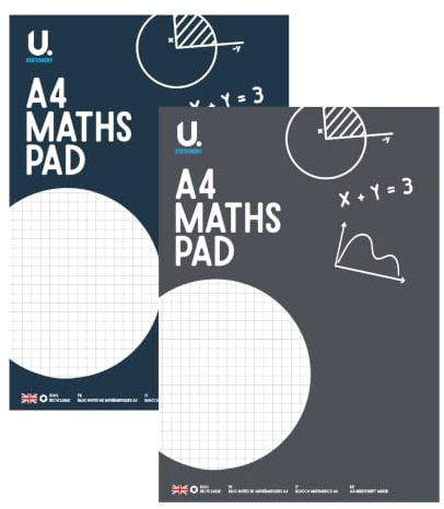A4 matematik dyna kvadrat 5 mm 80 sidnät skola läxa anteckningsblock (1)
