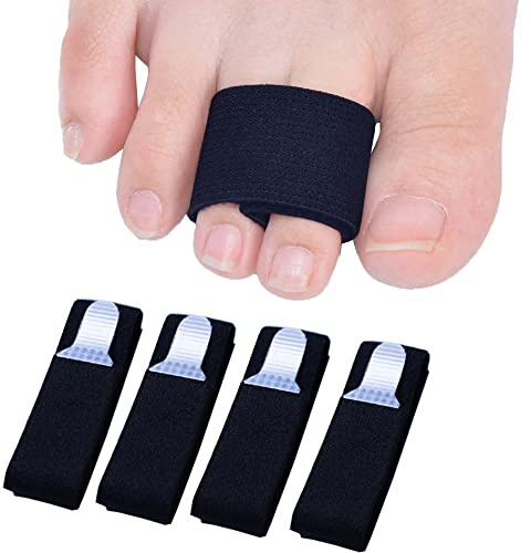Sumifun Attelle pour orteil cassé, 4 embouts droits pour orteils déformés, alignement du gros orteil - pour homme ou femme