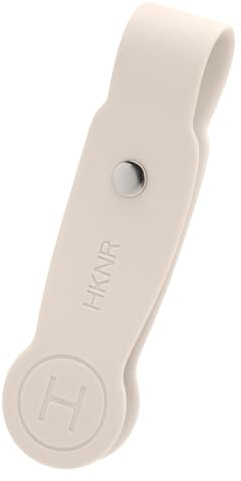 HKNR Magnetic Hat Clip for Travel, Strong Silicone Hat Holder for Bag Backpack Luggage, Hands Free Travel Accessories for Women & Men, Secure Grip for Sun Hats & Caps - Beige
