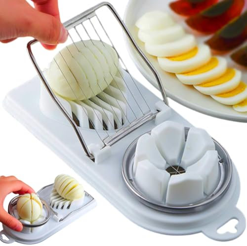 Cortador de Huevos Cocidos VAZCAN® | Fácil de Usar, Corte Preciso, Apto para Lavavajillas y Compacto