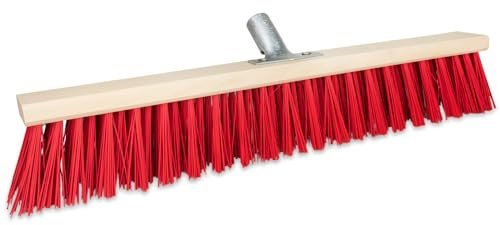 Balai de rue - 500 mm - Sans manche - Balai de jardin industriel - Avec poils stables - 50 cm sans manche