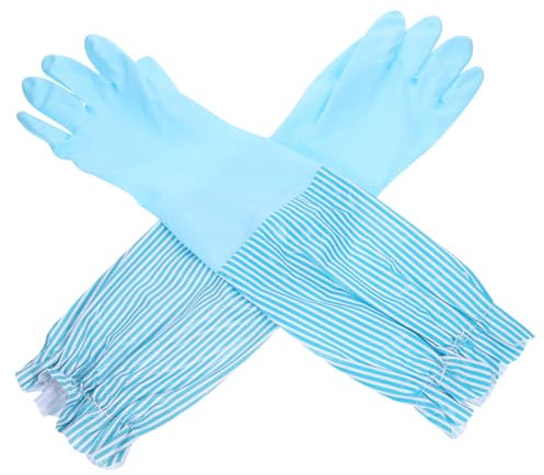 FRCOLOR Winterliches Gepolstertes Geschirrspülhandschuh Dekorativem Rüschensaum Extra Warm Robust Und Vielseitig Für Haushalt Und Küchenreinigung Geeignet