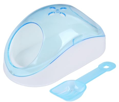 Gatuida Bain de Sable pour Petits Rongeurs Bac Transparent avec Entrée Portable et Stable Kit Complet avec Pelle Filtrante pour Hamster et Chinchilla Activité Ludique Couleur Aléatoire