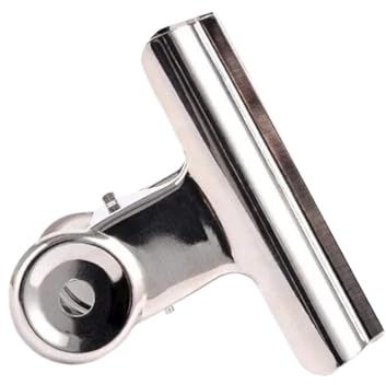 Bulldog klämmor metall 5 st klämmor i rostfritt stål chip-pappersklämmor väska för kontor heminredning (50 mm 5 st)
