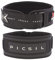 Picsil Cinturón Lumbar para Levantamiento de Pesas, Ideal para Sentadillas, Peso Muerto, Zancadas, Cinturón Personalizable con Espacio para Parches, 6 Colores, 4 Tallas (L,Negro)