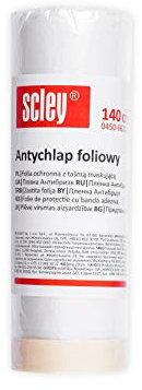 Scley Abdeckfolie, Staubschutzfolie 1 Stück Plastikplane, Schutzmaterial Serie *66*, transparente Baufolie, Malerfolie für Renovierung und Umzug, A0450-662014 transparent 140 cm x 20 m
