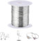 100m x 0.5mm 304 edelstahldraht, Silber Draht Zum Basteln Basteldraht DüNn Wire Schmuckdraht Silber Silberdraht 925 FüR Schmuck Werkzeug Silberdraht Zum Basteln Biegbare Handwerk DIY