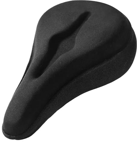 flintronic Sattelbezug Gelüberzug für den Fahrradsitz, Ergonomischer Gel Sattelbezug, Fahrradsattelbezug für wasserdichte Sattel, Damen & Herren, Weich und Bequem, mit Regenschutz - 28 x 18CM