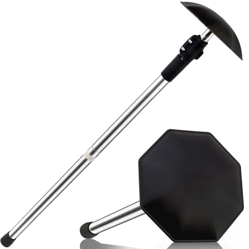 Greeily Golf Travel Bag Support Pole, 33-60 Golf Travel Bag Support Rod Telescopic Adjustable Airlines Stiff Arm Club Protector Stainless Steel Pole (Black Cover)