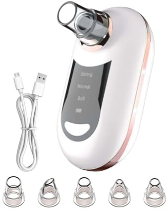 Dispositivo de Limpieza de Poros,Extractor de comedones | 3 Ajustes de Succión Carga USB Extractor de para Mujeres Hombres Adolescentes Rutina Diaria