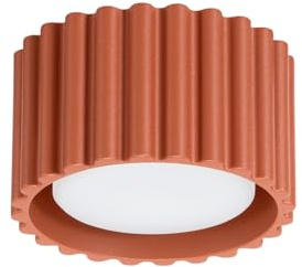 SOLLUX lighting Taklampa Taklampa i aluminium, 1 låga, LED-lampa, Aura Ocre Red