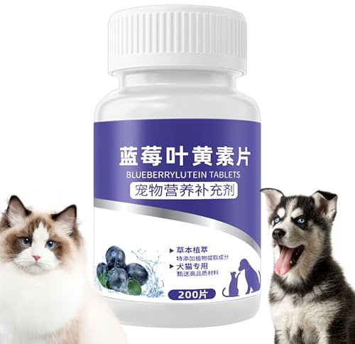 Generisch Hunde-Augenvitamine | Augenpflege-Nahrungsergänzung | 200 Stück Kauartikel Für Hunde & Katzen | Unterstützung Der Sehkraft Im Alltag