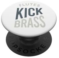 Divertente flauto dicendo, flautista, flauto giocatore PopSockets PopGrip Adesivo
