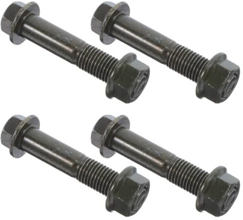 NIYANGLE 4 Pernos Prisioneros de Doble Extremo de Acero al Carbono Negro M10, Resistencia al Desgaste y Rosca Ajustada para Ingeniería Exterior y Automotriz