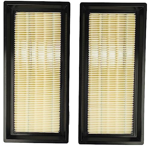 vhbw Set de 2x filtres d'aspirateur remplacement pour Nilfisk 302002842 filtre pour aspirateur - Filtre principal, filtre plissé plat