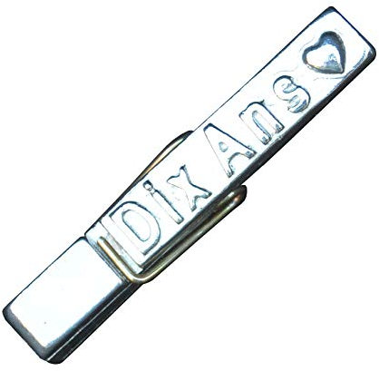 Aimant de Réfrigérateur Dix Ans, Cadeau Couple Noces d'Étain (10 Ans), Aimant Anniversaire de Mariage, Fait Main en France par Les Etains de Jumilhac