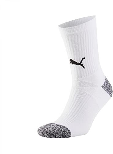 PUMA Herren Teamliga Weissschwarz, 4 Viertelsocken, Puma White-Puma Black, 4 EU