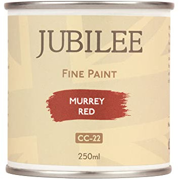 Guild Lane Jubilee Furniture Paint – Upcycle & Transform Wood, Metal & Glass – Soft Sheen Finish for Indoor & Outdoor – Durable & Easy to Apply Multi-Surface Paint (Murrey Red, 250ml)