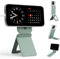 MOFT Phone Tripod Stand for iPhone 16/15/14/13/12, Angle Adjustment & Strong Magnetic Phone Stand, Invisible Selfie Stick Tripod, Perfect for Travel,Photography&Vlogging, Seafoam