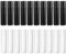20 Stück LippenstifthüLsen Leer, Wiederverwendbar Lippenbalsam Behälter, Lipgloss Selber Machen, Nachfüllbar Leer Lippenstift Tubes mit Kappe für DIY Hausgemachte Lippenbalsams (Weiß, Schwarz)
