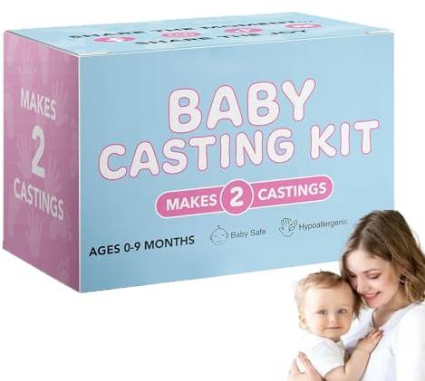 Foot Casting Kit Fotavtrycksset | Minnesförvaring För Födelsedagar Familj Pojkar Flickor Föräldrar Semester Mammaevenemang