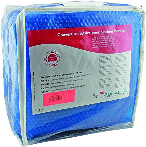 EDG by Aqualux 180µm 7.3 x 3.7m Couverture Solaire pour Piscine Rectangle Tubulaire 7.3 x 3.7, Bleu