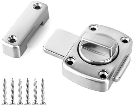 Verrou Porte Carré Verrou Porte Interieure Alliage De Zinc éPais Verrou De Porte Antirouille Conception Universelle Verrou Porte Exterieur Convient à Tous Les Types De Portes