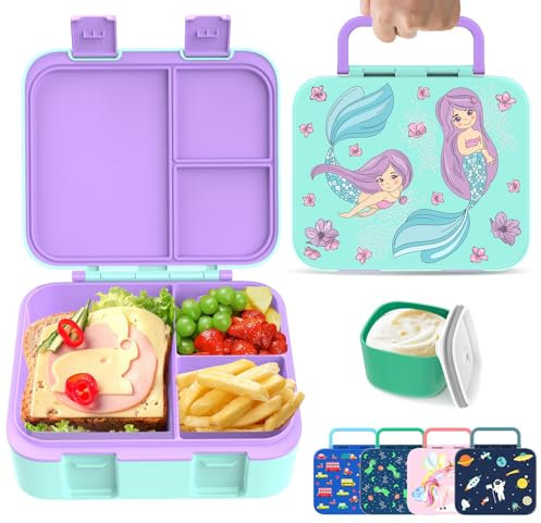 hombrima Kinder Lunch Box, Bento Box Food Storage Container mit Multi-Fächern für Jungen Mädchen Kinder Erwachsene Arbeitsschule