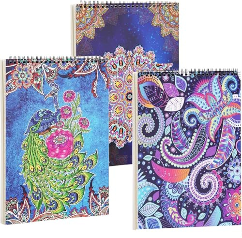 Atoke Paquete de 3 libros para colorear para adultos, flores, mandalas y patrones de animales y diseños para relajación de adultos, libros para colorear para mujeres para relajarse, ansiedad y