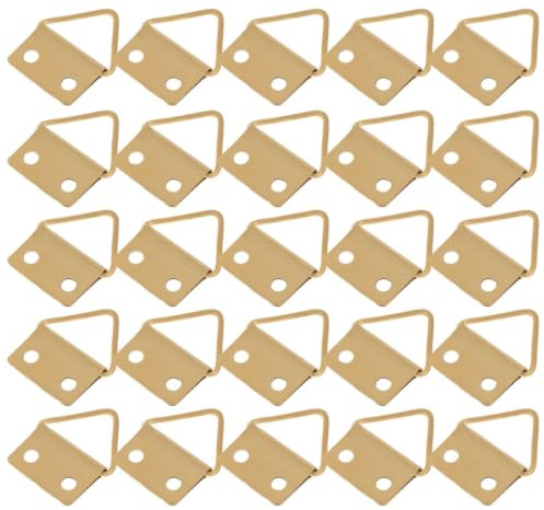 CORHAD 150 Pièces Boucles Murales Métalliques Triangulaires pour Cadres Photo, Supports Invisibles pour Tableaux à L'huile, Fixation Murale Facile, Adaptées Maison et Galeries