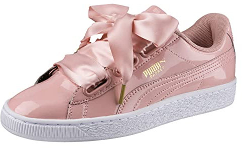PUMA Basket Heart Patent Wn's, Femme, Peach Beige/Peach Beige, 37 EU