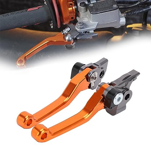 Motorrad Bremshebel und Kupplungshebel CNC Faltbare für SX SXR SXF XCF XCFW XCRW XCW EXCR EXC 125 150 200 250 300 350 500 SX XC EXC XCFW XCW SXF XCF EXC EXCF-Orange