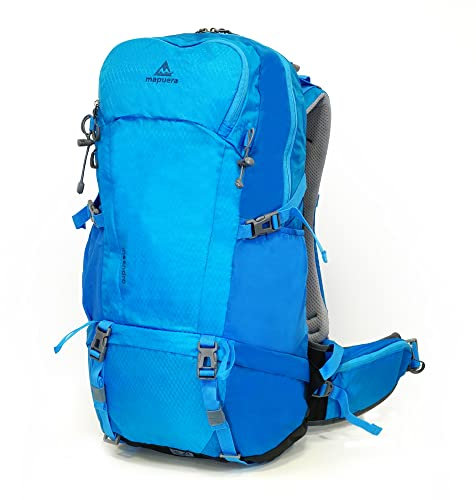 mapuera Meandro - Tourenrucksack mit Frontzugriff, 31 l, gepolstertes Rückensystem für hohen Komfort, als Wanderrucksack für mehrtägige Touren und Wochenendausflüge geeignet, inklusive Regenhülle