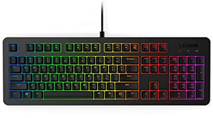 Lenovo Legion K300 RGB Gaming Keyboard | 5-Zone RGB Illumination | QWERTY UK layout | Anti-Ghosting Membrane Switches | Wired 1.8m USB 2.0 cable | Designed for PC and Console Gamers