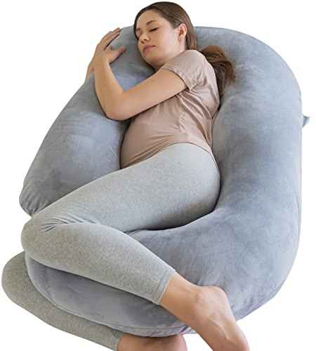 Maternity Pillow U Shape, Pregnancy Pillows for Sleeping, Body Pillow, Full Body Pillow,Back Hip Leg Abdominal Support Soft and Comfortable Maternity Pillow, Pillowcase Removable Easy to Clean……