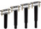 GBACHOOSE 4 Stück Bettbeine Bettfüße Höhenverstellbar 18-33 cm Metall Möbelfüße Verstellbar T-Form Furniture Legs für Bett, Bettgestell, Sofa, Schrank
