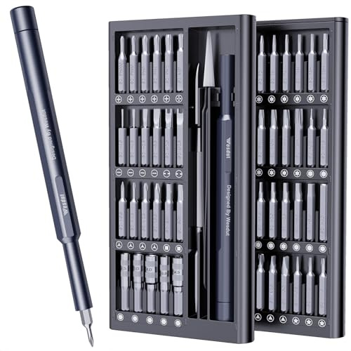 Wesdut 50-i-1 liten skruvmejselsats, [superhållbar och stark magnetisk] liten torx-skruvmejsel passar alla ringdörrklockor, precision magnetisk mini reparationsverktygssats för klocka, bärbar dator