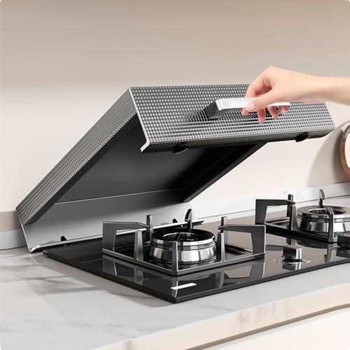 Tapa Encimera Gas con Asas, Tapa Encimera Gas de Metal Resistente Para Estufas de Gas/eléctricas, Para Ampliar el Espacio de la Cocina(14x19in/35x48cm)