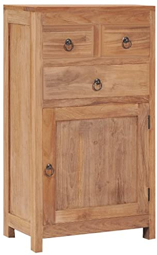 vidaXL Sideboard 50 x 30 x 90 cm, massives Teakholz